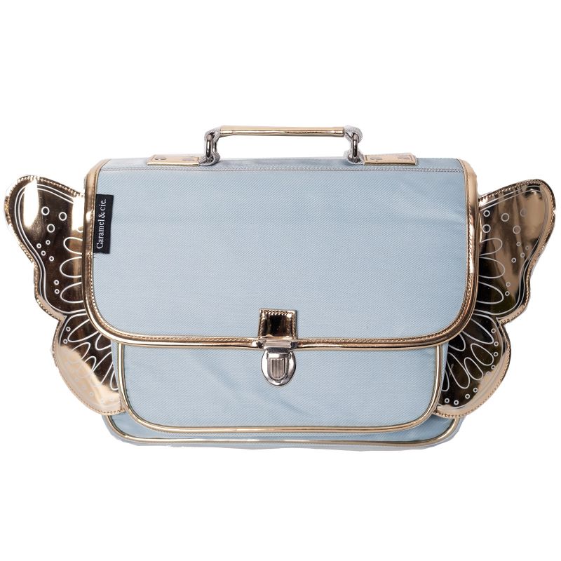 Cartable maternelle Papillon bleu ciel Caramel & Cie