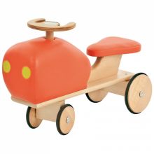 Porteur forme tracteur rétro orange Mémoire d'enfant  par Moulin Roty