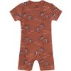 Pyjama léger en coton bio Deer amber brown (6-12 mois : 67 à 74 cm) - Fresk