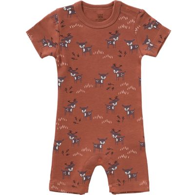 Pyjama léger en coton bio Deer amber brown (6-12 mois : 67 à 74 cm)