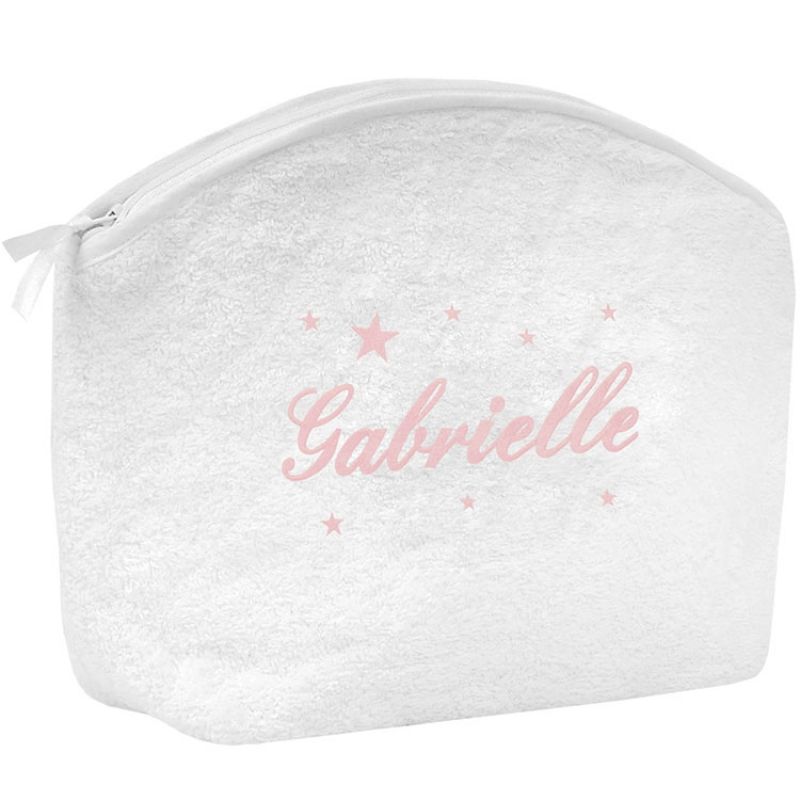 Trousse de toilette étoile rose (personnalisable) ANVIE Produit 1 grande taille