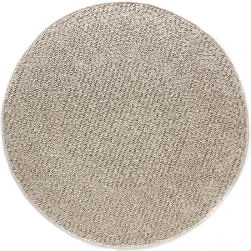 Tapis rond Crochet ivoire (160 cm) AFKliving