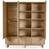 Armoire XL 3 portes Kyo Honey Ash Quax Produit ouvert 4