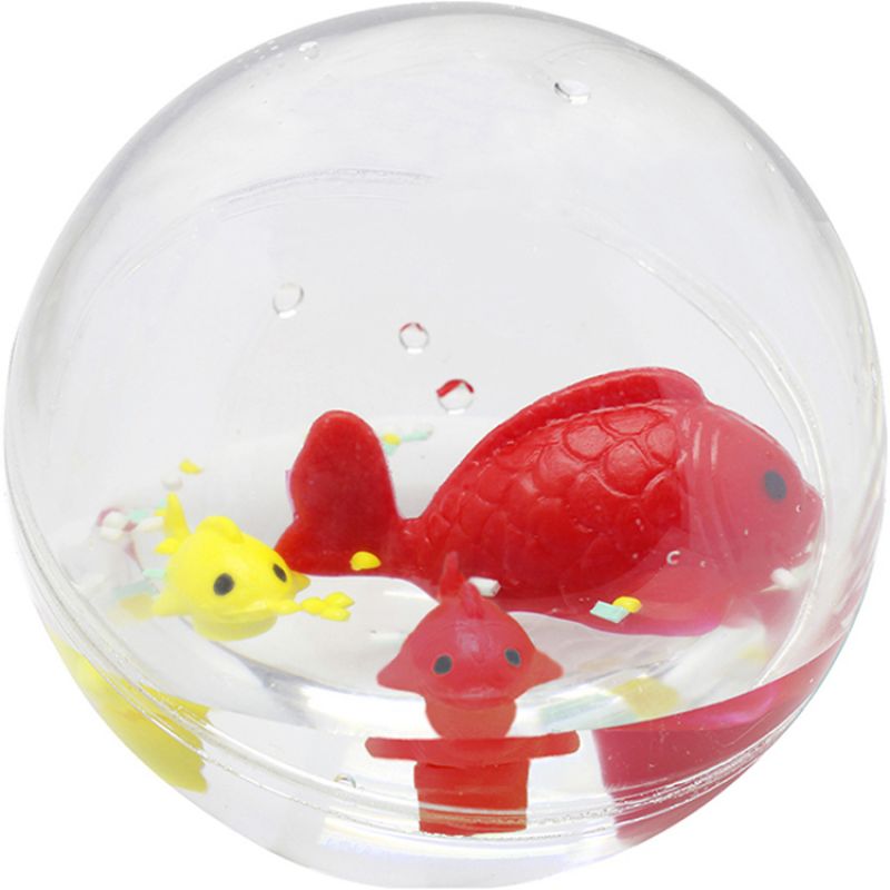 Jouet de bain Bulle d'eau Bass & Bass Famille Poissons (11 cm) Trousselier