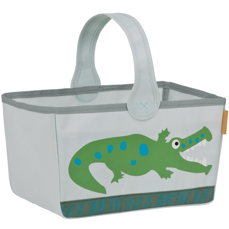 Panier de rangement Croco vert (27 x 17 cm) Lässig
