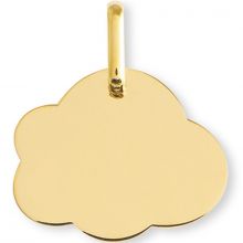 Médaille nuage personnalisable (or jaune 375°)  par Lucas Lucor