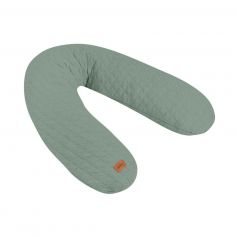 Coussin de grossesse Big Flopsy Fleur de coton vert sauge - Béaba