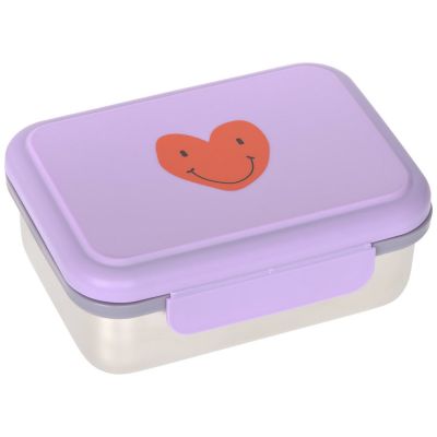 Boîte à goûter/Lunch box inox Little Gang coeur  par Lässig 