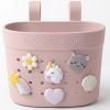 Panier de vélo à personnaliser Pin and Ride Rose poudré Banwood Produit 3