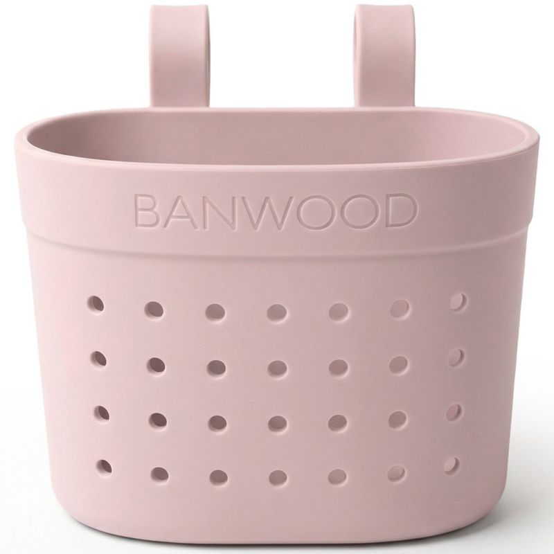 Panier de vélo à personnaliser Pin and Ride Rose poudré Banwood Produit 2