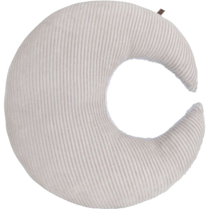 Coussin lune teddy Sense gris caillou (45 cm) Baby's Only