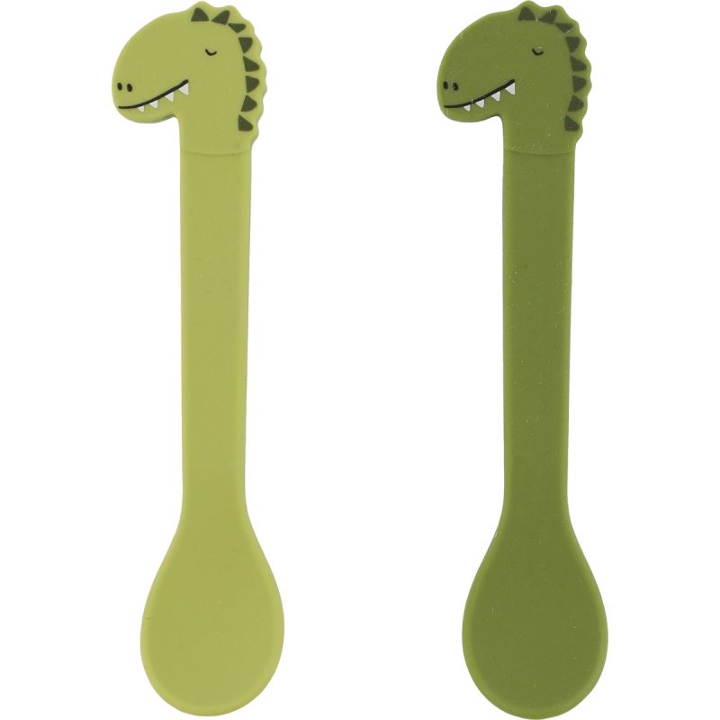 Lot de 2 cuillères en silicone Mr. Dino Trixie
