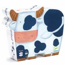 Puzzle Les vaches à la ferme (24 pièces)  par Djeco