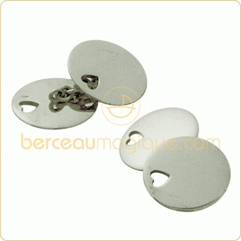 Boutons de manchettes (argent) Les Empreintes