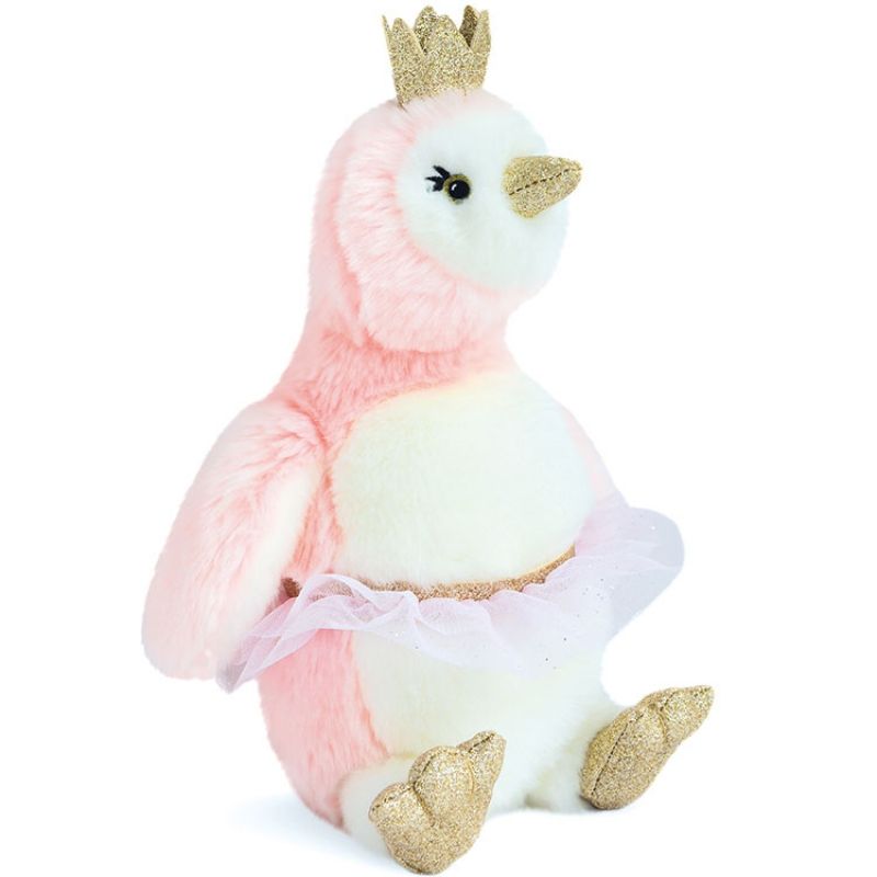 Peluche pingouin Je rêve rose (30 cm) Histoire d'Ours