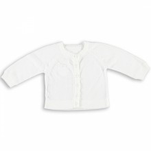 Gilet bébé blanc (6 mois : 68 cm)  par Baby's Only