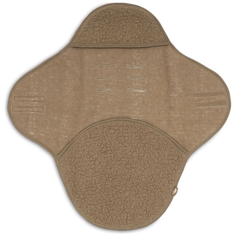 Couverture nomade Sherpa Merino Wool Dark Hazel Jollein Produit 4