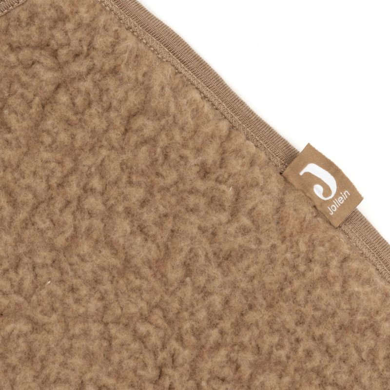 Couverture nomade Sherpa Merino Wool Dark Hazel Jollein Produit 7