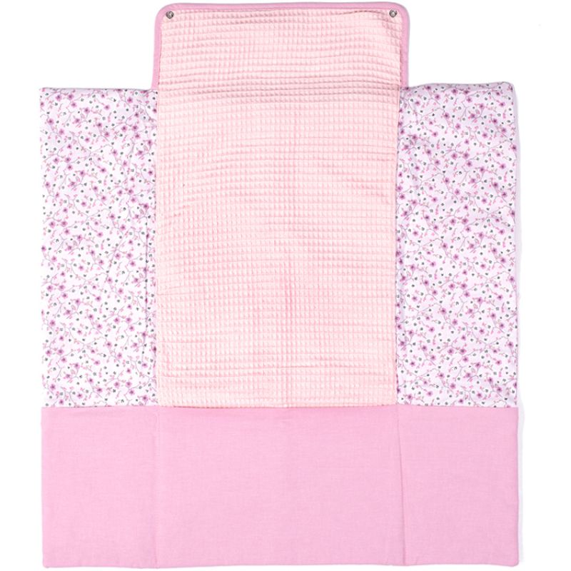 Tapis à langer avec poches Liberty rose BB & Co