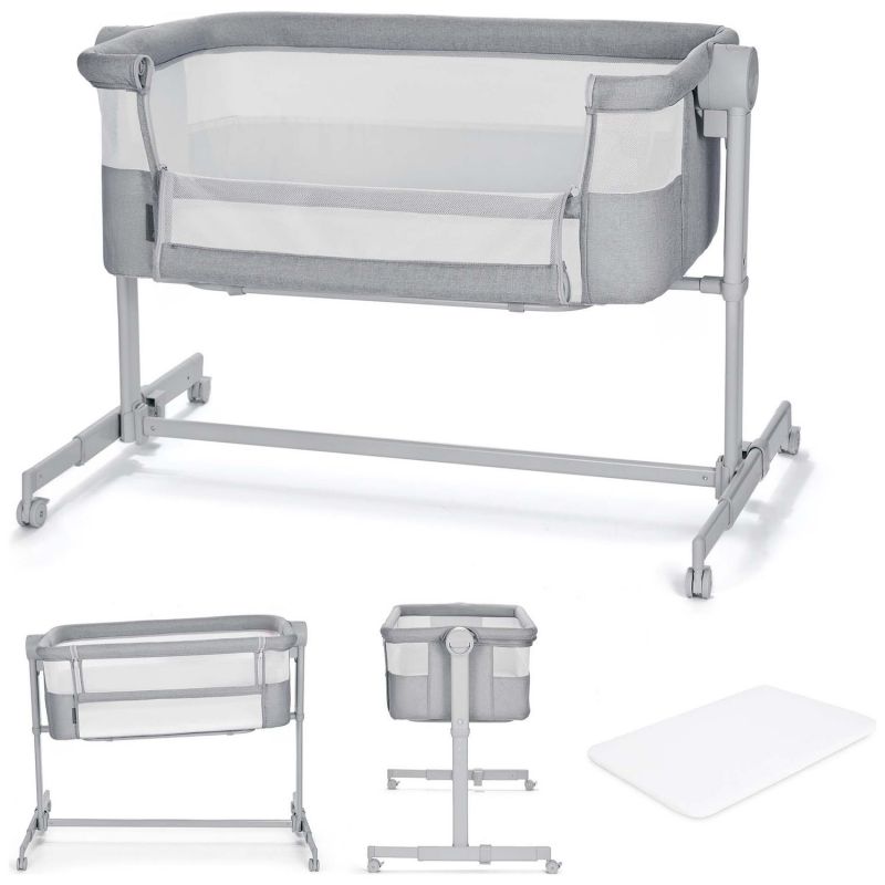 Lit cododo 2 en 1 Nestee Up 2 Full Light Grey Kinderkraft Produit 3
