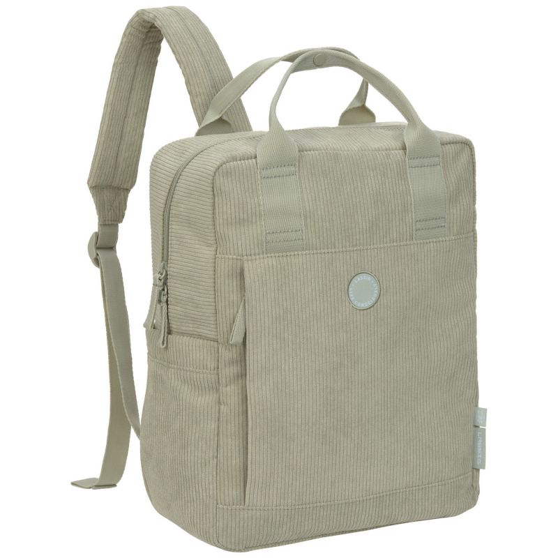 Sac à dos à langer Vividal en velours kaki clair Lässig Produit 1