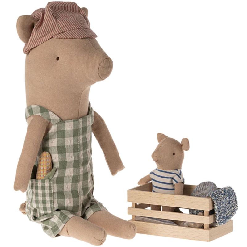 Peluche cochon garçon Maileg Produit 3