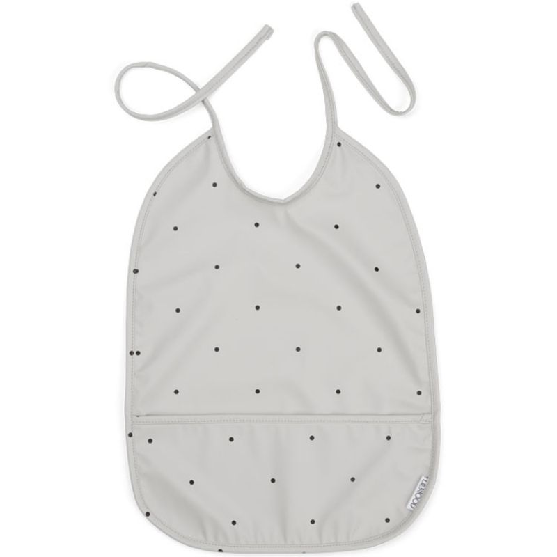 Bavoir à nouer Lai Classic dot dumbo grey Liewood