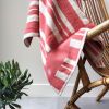 Serviette de plage rayée Tangerine personnalisable (70 x 140 cm) L'oiseau bateau Ambiance 6