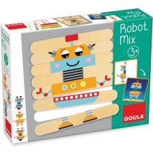 Jeu d'association en bois Robot Mix  par Goula