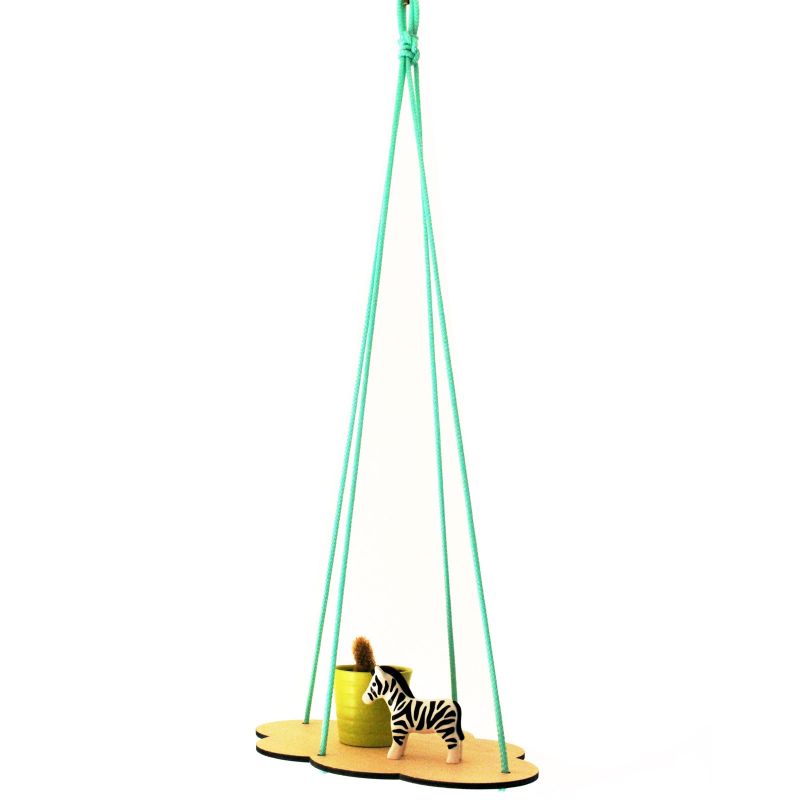 Etagère suspendue nuage mint Funambulus