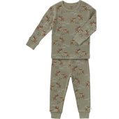Ensemble pyjama en coton bio Deer olive size (12 mois)