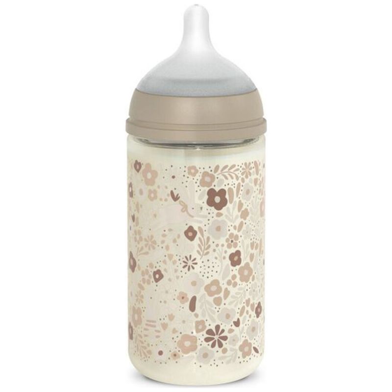Biberon verre tétine SXPro M Wonderland Liberty beige (240 ml) Suavinex Produit 3