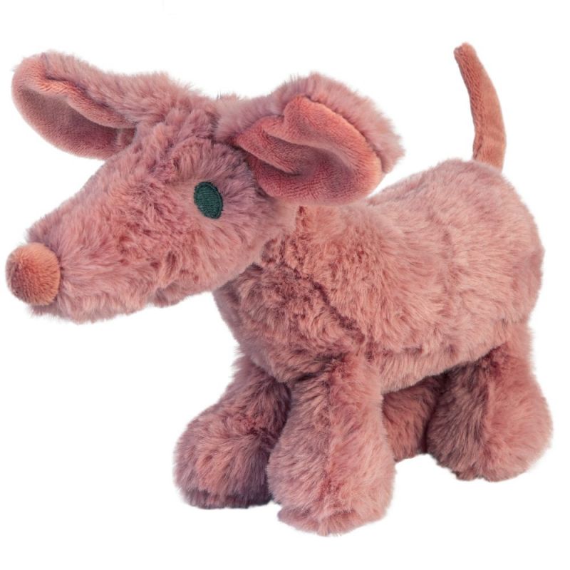 Peluche chien teckel rose (26 cm) BAMBAM