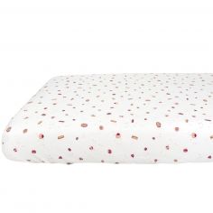 Drap housse en coton bio Gourmandises (60 x 120 cm) - Kadolis