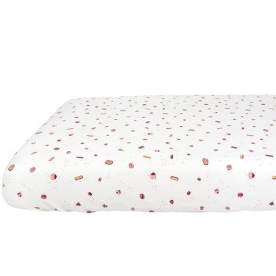 Drap housse en coton bio Gourmandises (60 x 120 cm) Kadolis