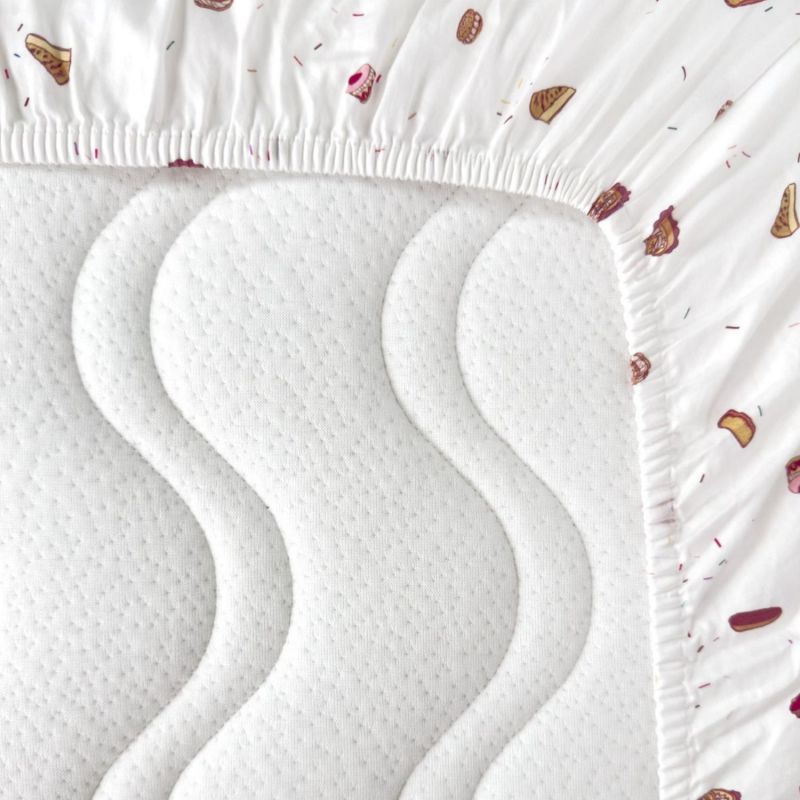 Drap housse en coton bio Gourmandises (60 x 120 cm) Kadolis Produit 3