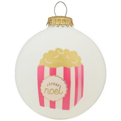 Boule de Noël Popcorn Noël Gourmand (personnalisable)
