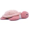 Peluche géante Les Ptipotos Sauvenou la tortue rose (50 cm) - Les Déglingos