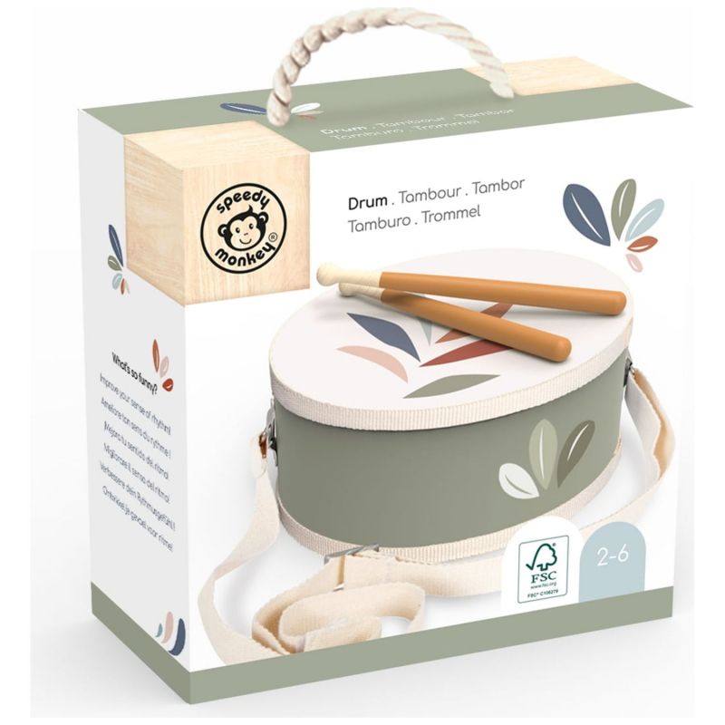 Tambour en bois Speedy Monkey Packaging 3