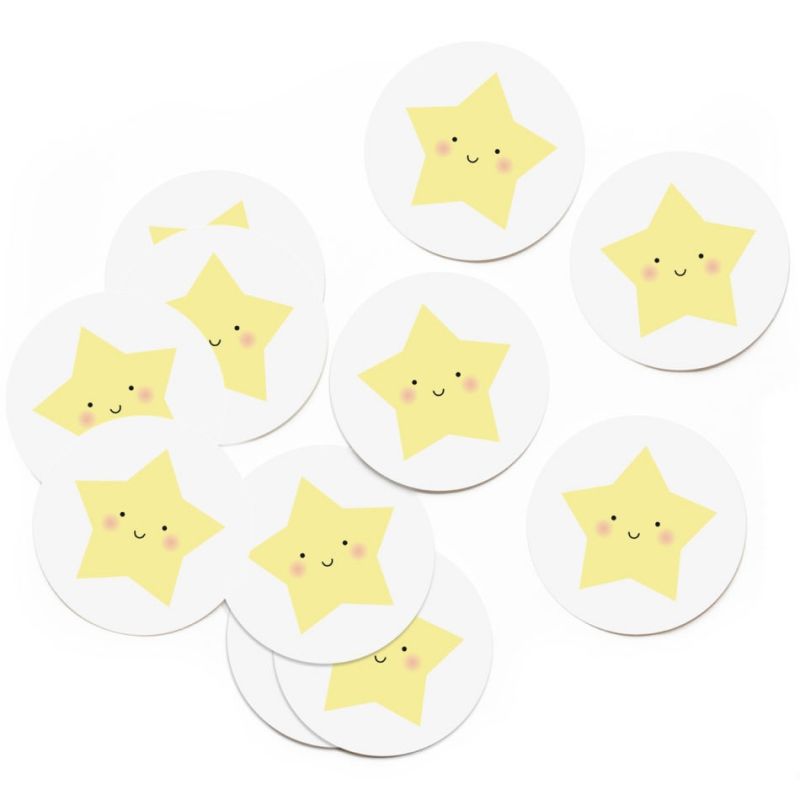 Lot de 10 autocollants Etoile Zü