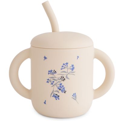 Tasse à paille Lilac Flowers Mushie