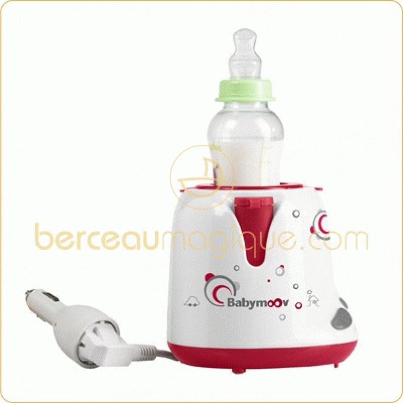 Chauffe-biberon vapeur maison-voiture rouge et gris Babymoov