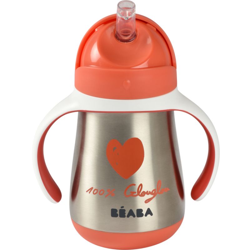 Gourde à paille en inox Béaba X Mathilde Cabanas (250 ml) Béaba