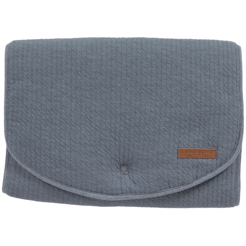 Tapis à langer Pure blue (70 x 36 cm) Little Dutch