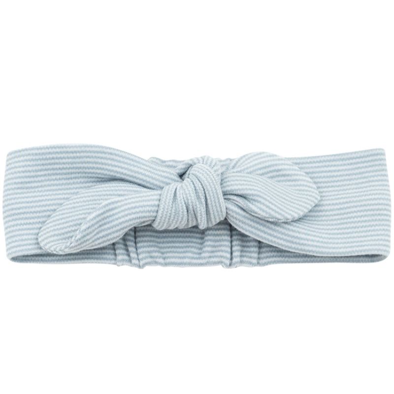 Bandeau noué bleu clair MORI