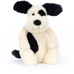 Peluche Bashful Chien noir et crème (31 cm) - Jellycat