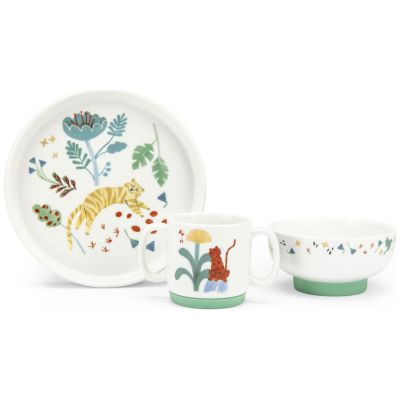 Set vaisselle porcelaine La forêt Mawa Moulin Roty