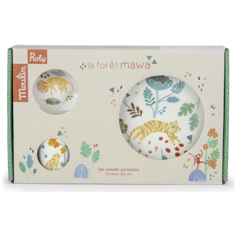 Set vaisselle porcelaine La forêt Mawa Moulin Roty Packaging 9