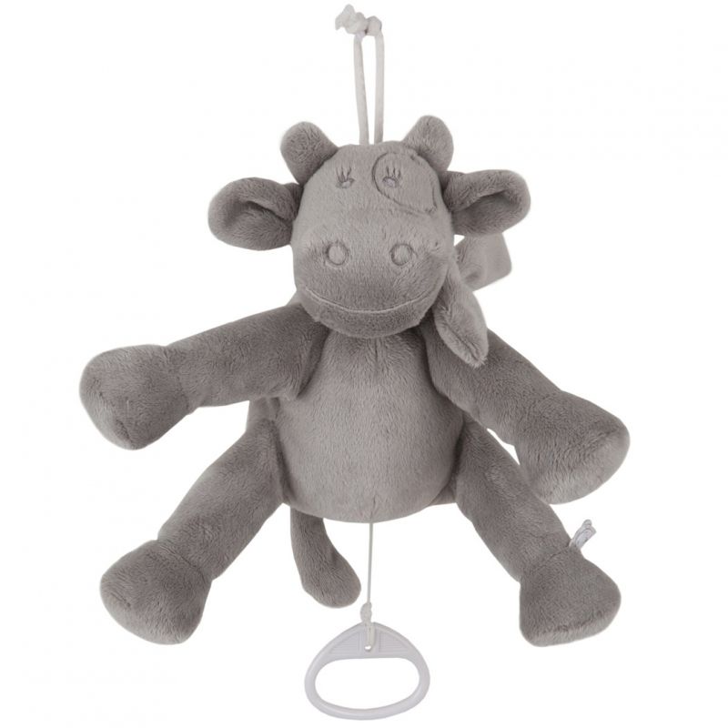 Doudou musical Lola vache à suspendre Poudre d'étoiles (20 cm) Noukie's