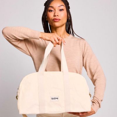 Sac à langer Charlie Velours Beige Hindbag